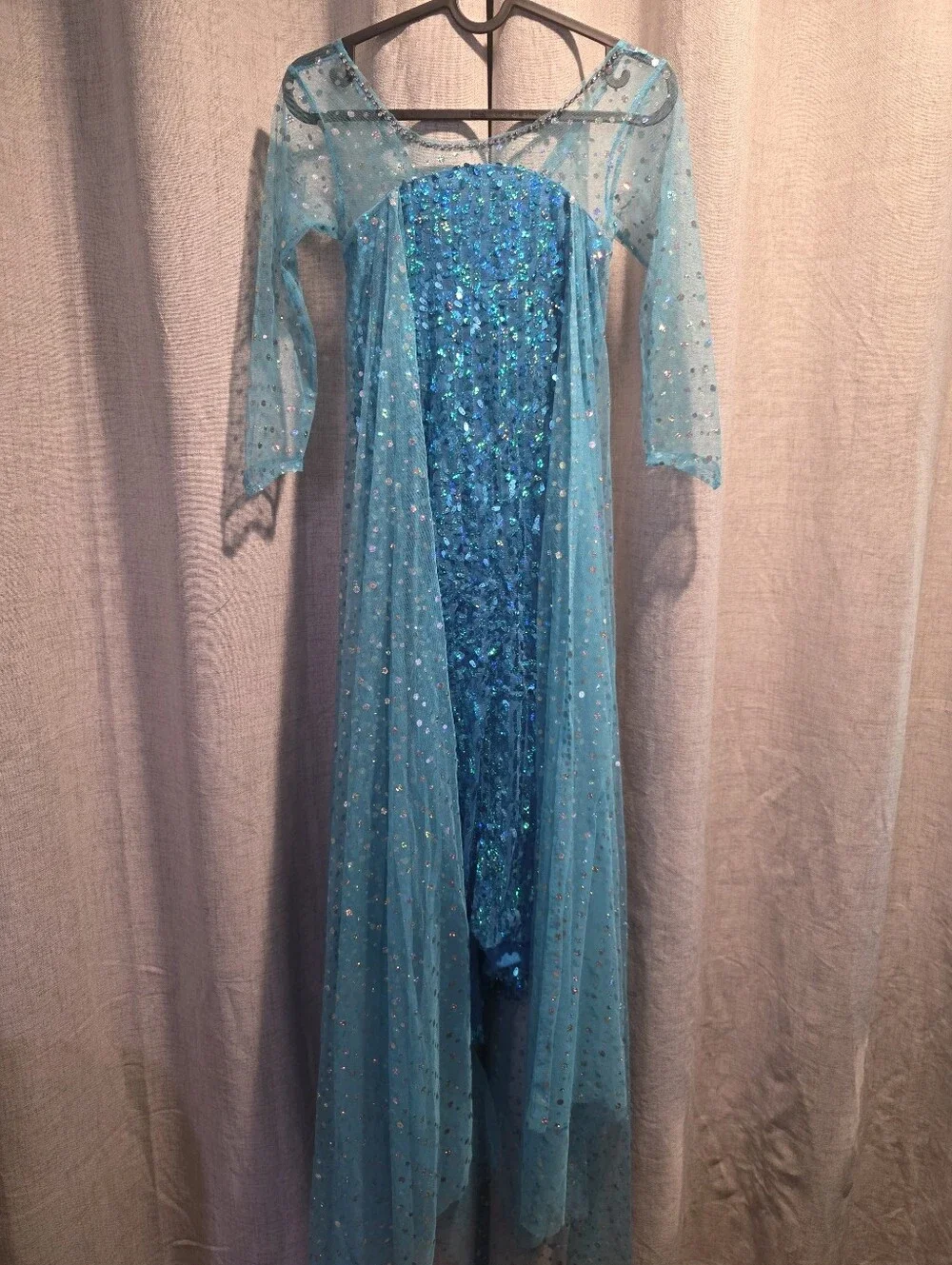 Frozen inspired Girls' Sequin Dress and Cape